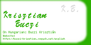 krisztian buczi business card